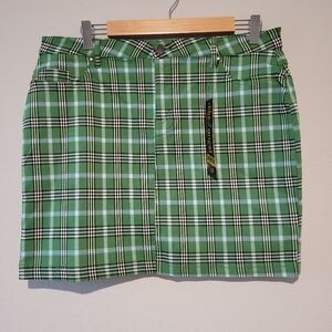 Like an Angel Green and white plaid skirt size 1X